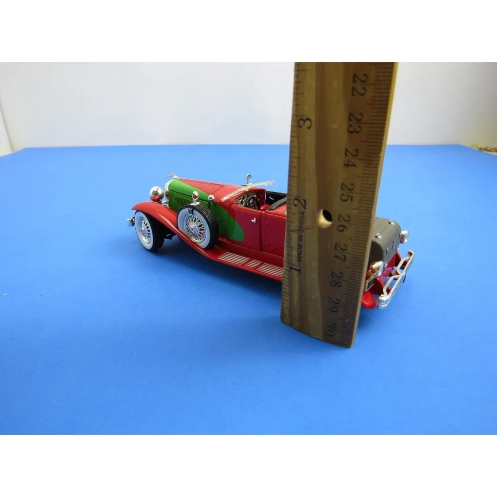 Signature Models 1934 Duesenberg Model Car Red Green DAMAGE